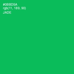 #0BBD5A - Jade Color Image