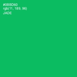 #0BBD60 - Jade Color Image