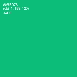 #0BBD78 - Jade Color Image