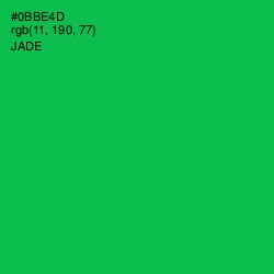 #0BBE4D - Jade Color Image