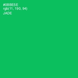 #0BBE5E - Jade Color Image