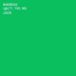#0BBE60 - Jade Color Image
