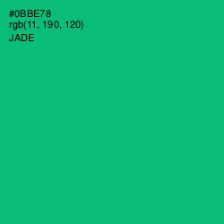 #0BBE78 - Jade Color Image