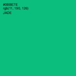 #0BBE7E - Jade Color Image