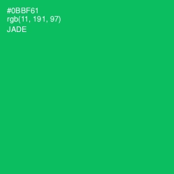 #0BBF61 - Jade Color Image
