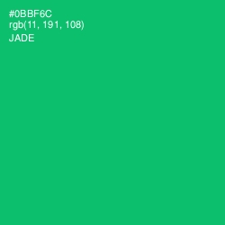 #0BBF6C - Jade Color Image