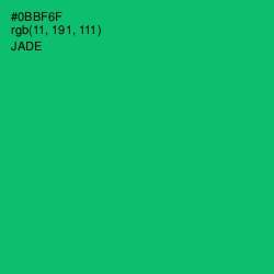 #0BBF6F - Jade Color Image