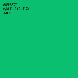 #0BBF70 - Jade Color Image