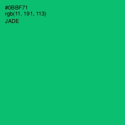 #0BBF71 - Jade Color Image