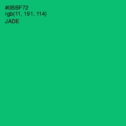 #0BBF72 - Jade Color Image