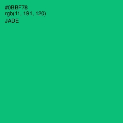 #0BBF78 - Jade Color Image