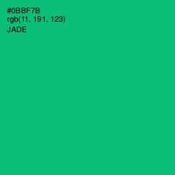#0BBF7B - Jade Color Image