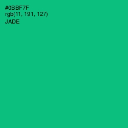 #0BBF7F - Jade Color Image