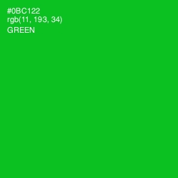 #0BC122 - Green Color Image