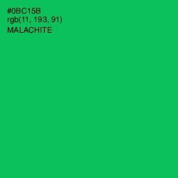 #0BC15B - Malachite Color Image