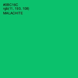 #0BC16C - Malachite Color Image