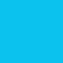 #0BC1EE - Robin's Egg Blue Color Image