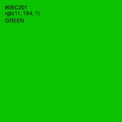 #0BC201 - Green Color Image