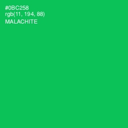 #0BC258 - Malachite Color Image