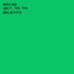 #0BC468 - Malachite Color Image