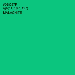 #0BC57F - Malachite Color Image
