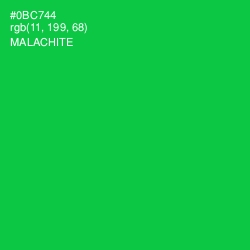 #0BC744 - Malachite Color Image