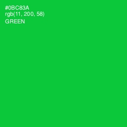 #0BC83A - Green Color Image