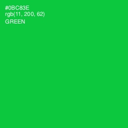 #0BC83E - Green Color Image