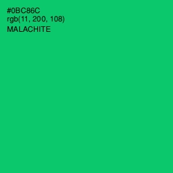 #0BC86C - Malachite Color Image