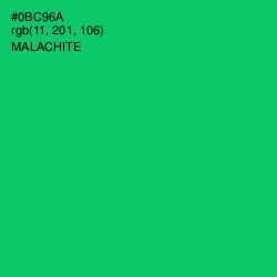 #0BC96A - Malachite Color Image