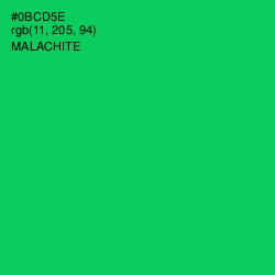 #0BCD5E - Malachite Color Image