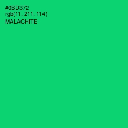 #0BD372 - Malachite Color Image