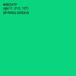 #0BD47F - Spring Green Color Image