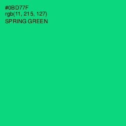 #0BD77F - Spring Green Color Image