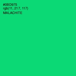 #0BD975 - Malachite Color Image