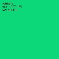 #0BD979 - Malachite Color Image