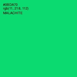 #0BDA70 - Malachite Color Image