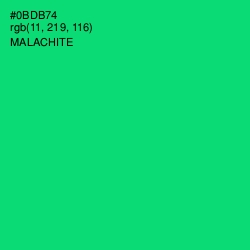 #0BDB74 - Malachite Color Image