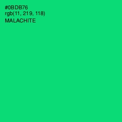 #0BDB76 - Malachite Color Image