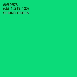 #0BDB78 - Spring Green Color Image