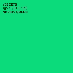 #0BDB7B - Spring Green Color Image