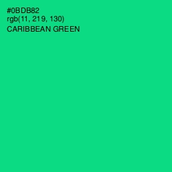 #0BDB82 - Caribbean Green Color Image