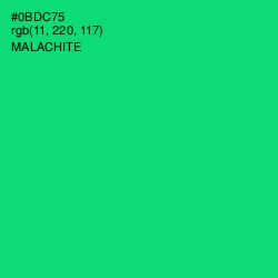 #0BDC75 - Malachite Color Image