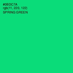 #0BDC7A - Spring Green Color Image