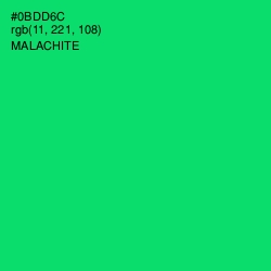 #0BDD6C - Malachite Color Image