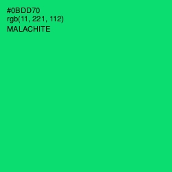 #0BDD70 - Malachite Color Image