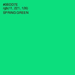 #0BDD7E - Spring Green Color Image