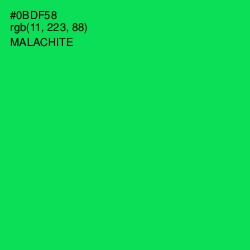 #0BDF58 - Malachite Color Image