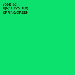 #0BE16C - Spring Green Color Image