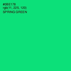 #0BE178 - Spring Green Color Image